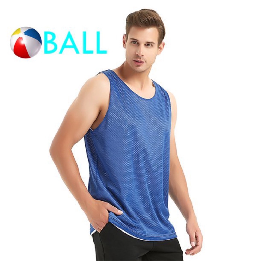 Ball Mesh Tank Top Large Polyester open mesh unlined Gently worn